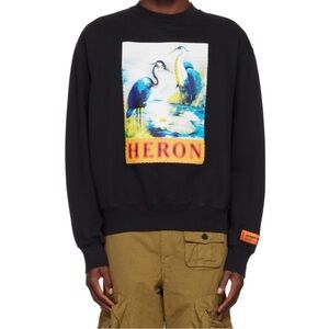 NWT Heron Preston Halftone Heron Crewneck Sweatshirt